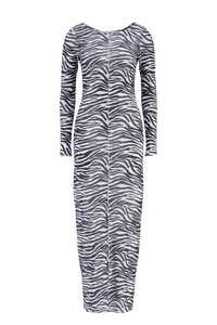 Robe longue zèbre