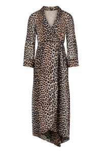 Robe portefeuille léopard